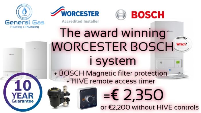 Worcester Bosch offers by general gas heating and plumbing.